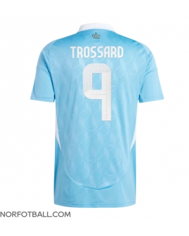 Billige Fotballdrakt Belgia Leandro Trossard #9 Replika Bortedrakt EM 2024 Kortermet